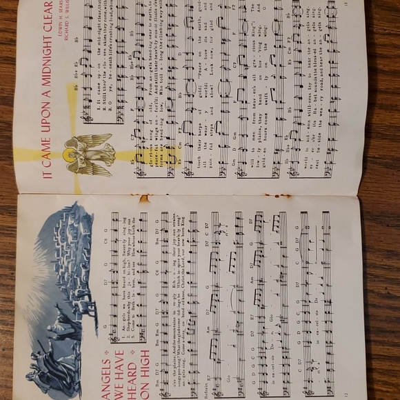 Christmas BOOK - VTG 1950s "Carols for Christmas" Booklet Artist Joe Tillotson - Picture 10 of 16